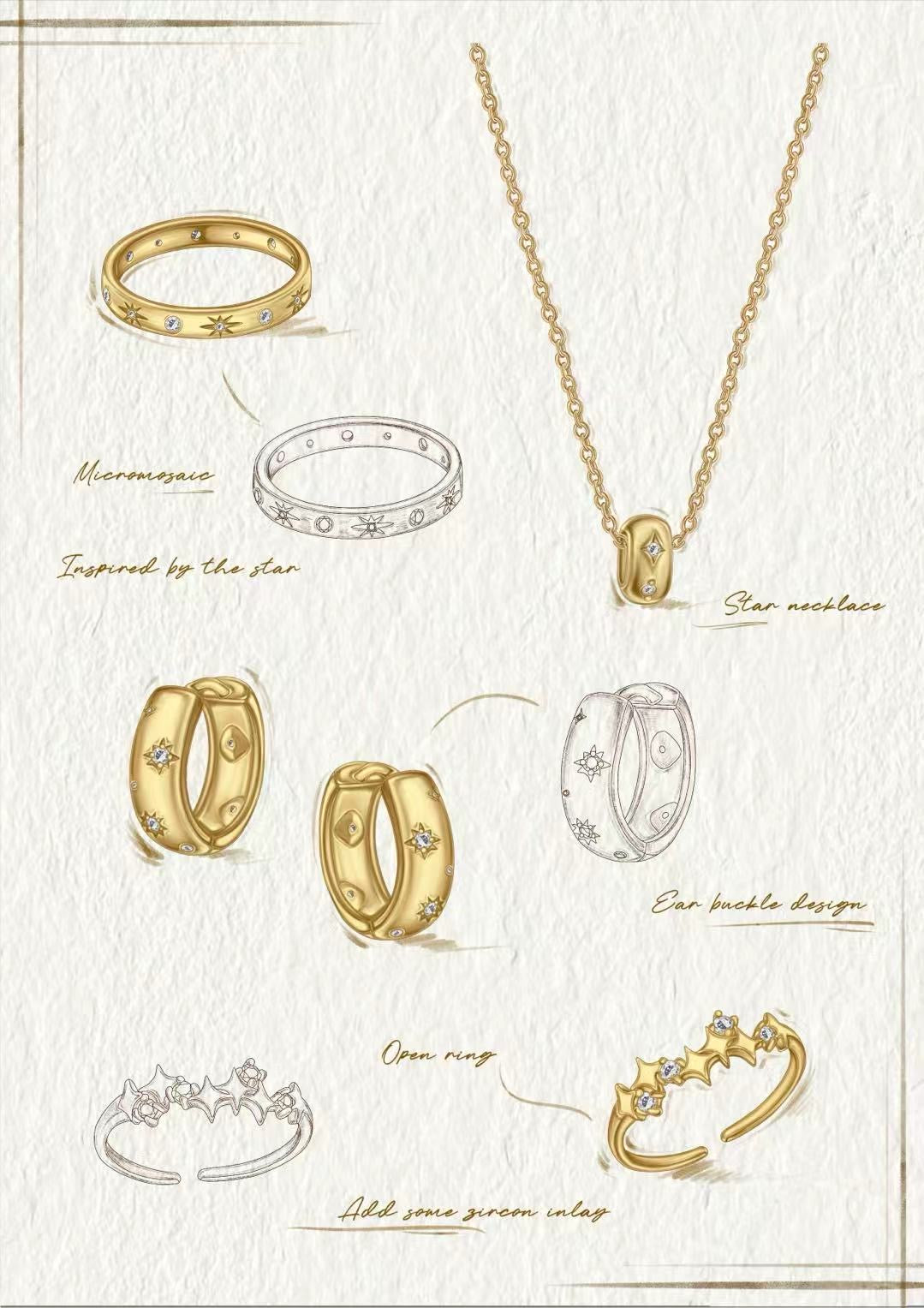 Stellar Radiance Gold & Silver Hoop Earrings