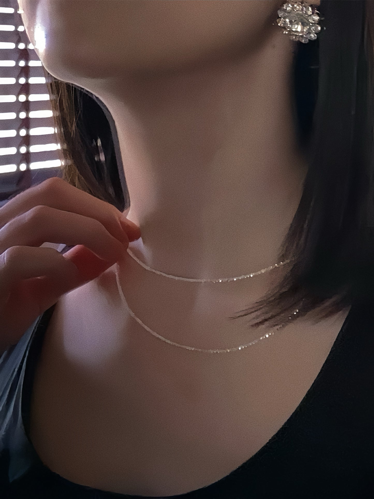 Lunar Luster S925 Silver Chain Necklace