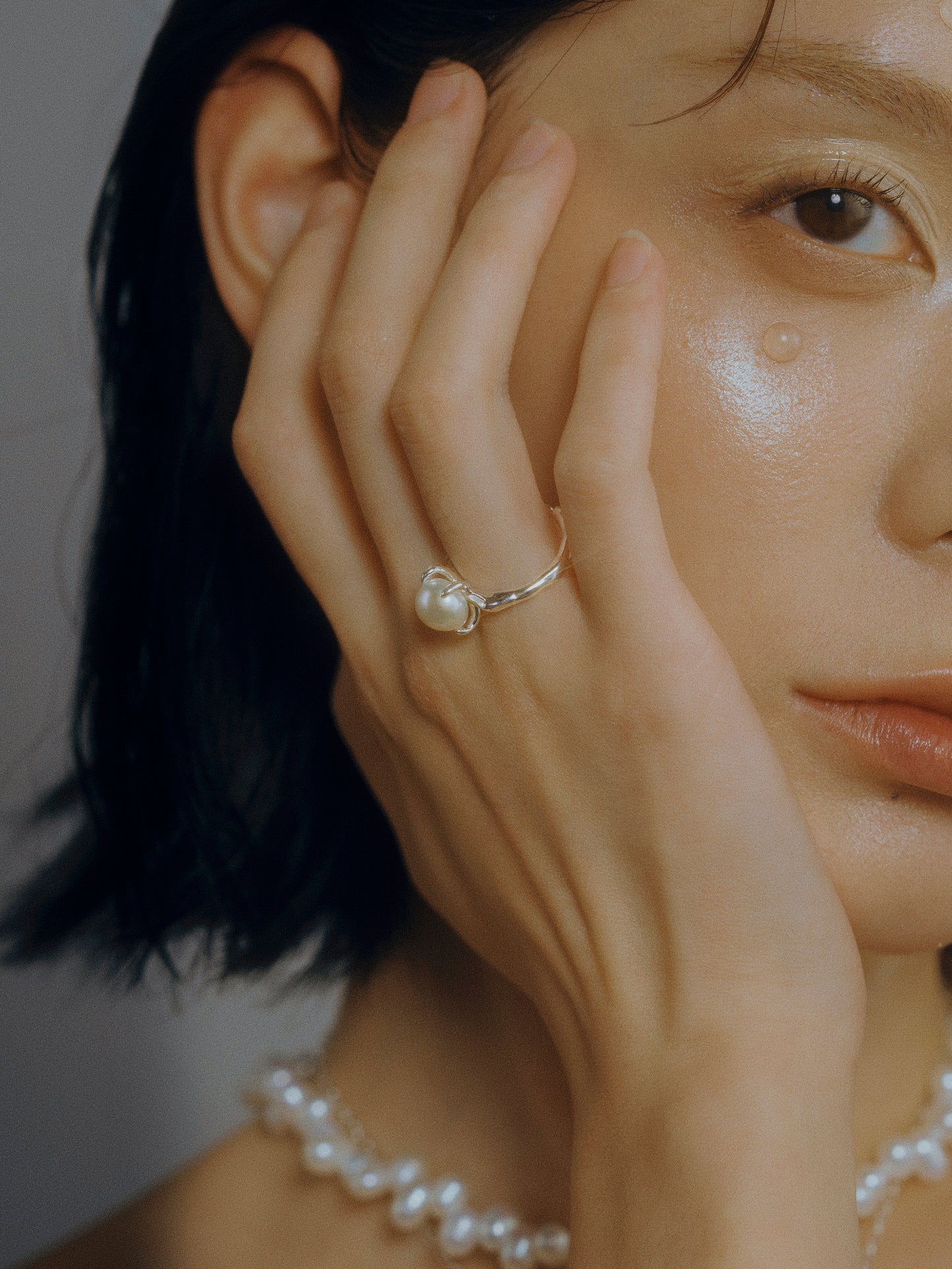 Baroque Beauty Sterling Silver Pearl Ring