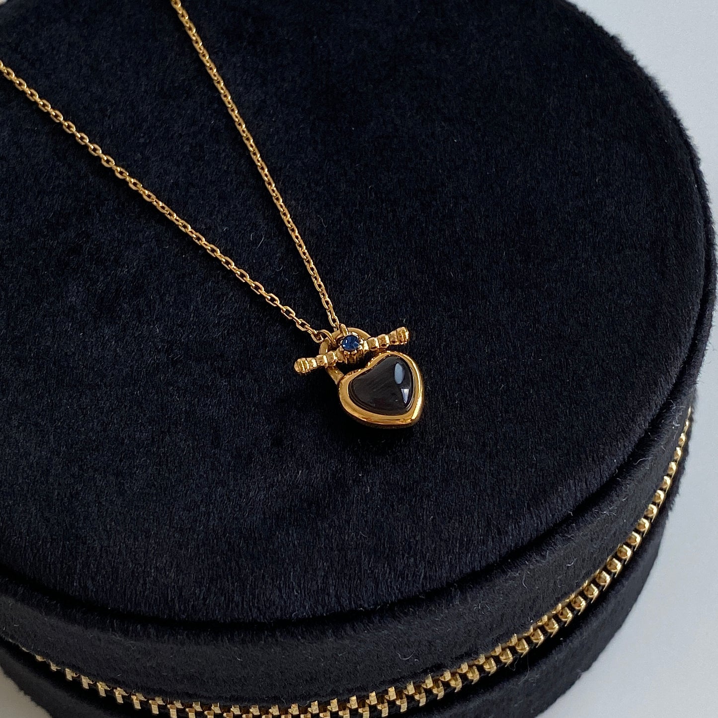 black necklace