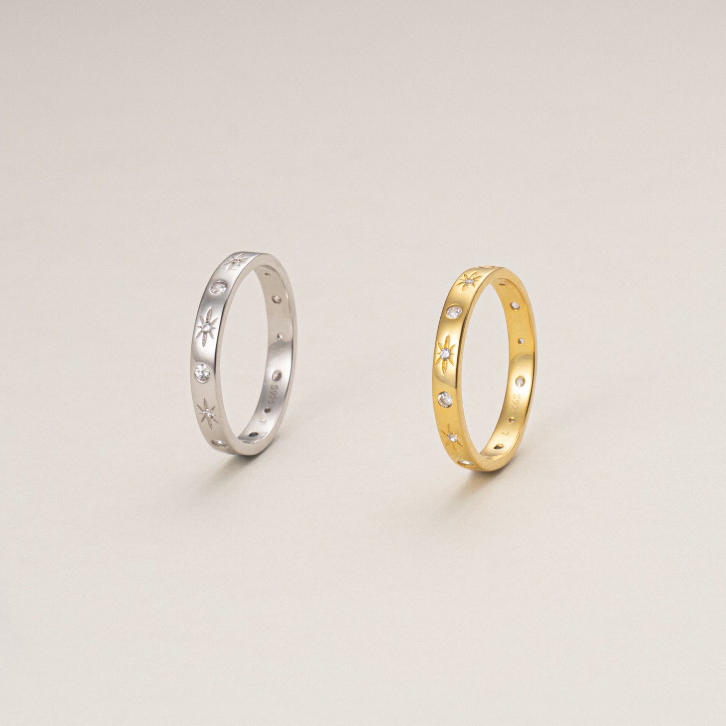 Stellar Radiance Band Ring