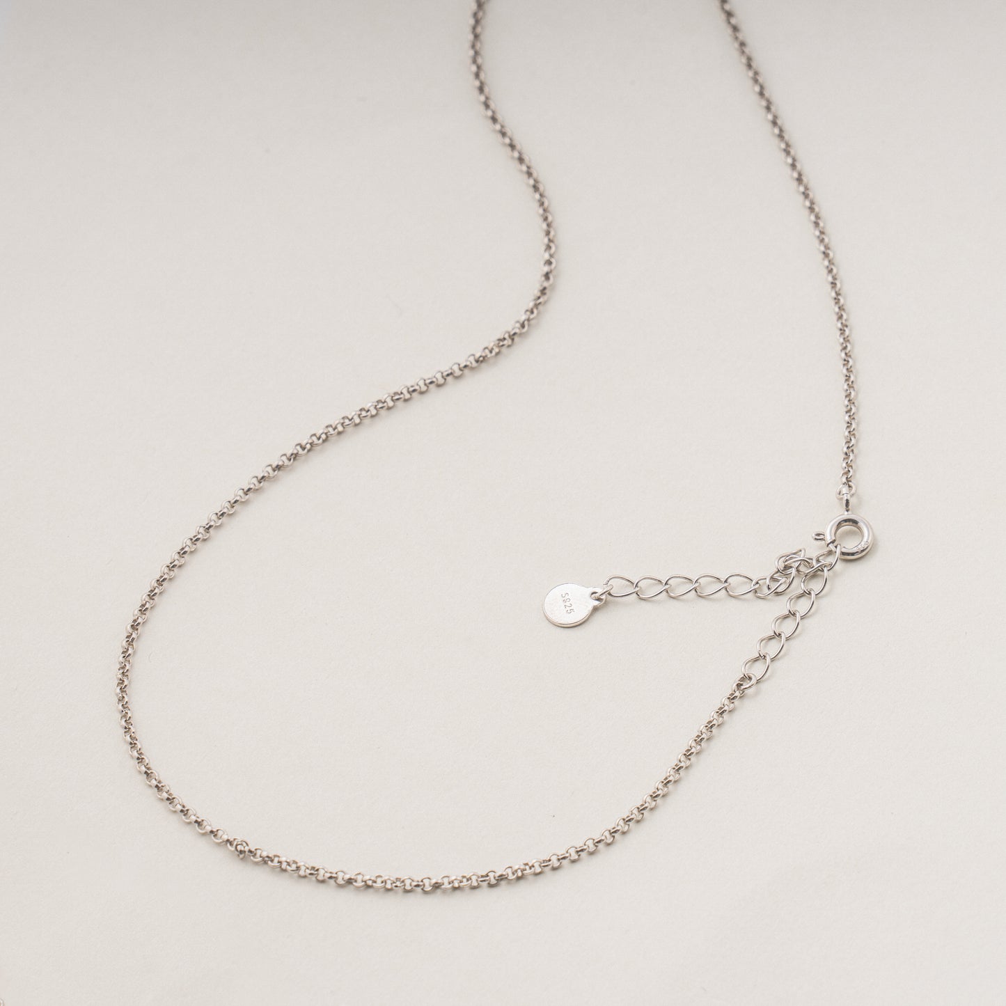 White Agate Harmony S925 Silver Pendant Necklace