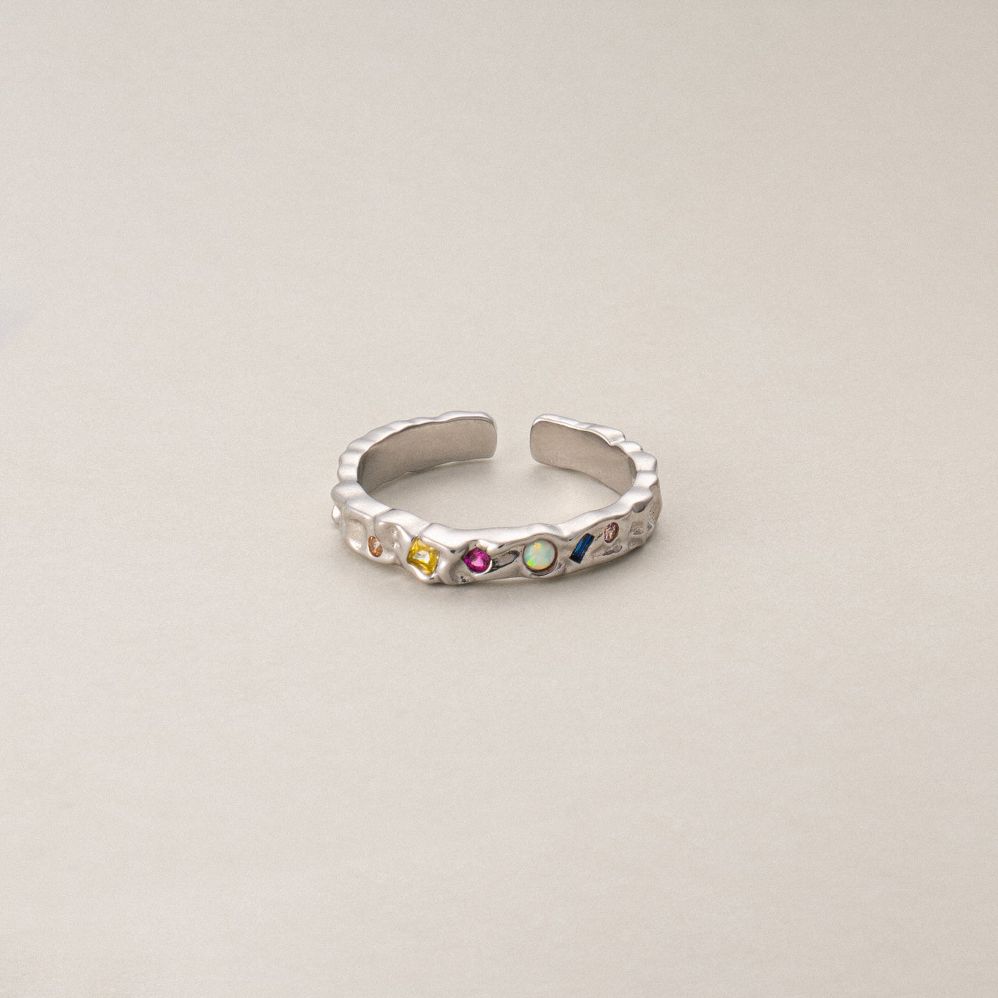 Blossom Dance Dainty Pink Opal Ring