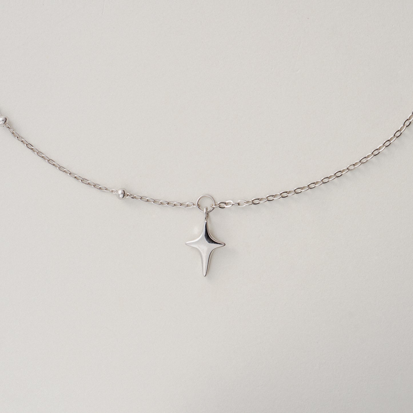 Stellar Fusion S925 Silver Star Pendant Necklace