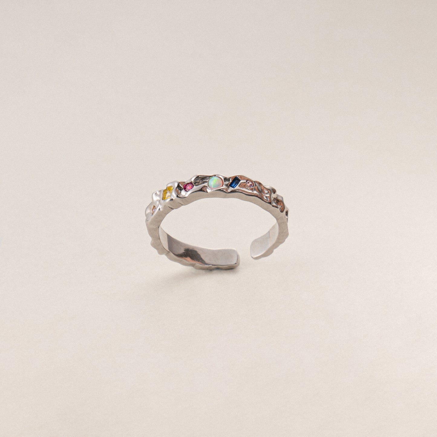 Blossom Dance Dainty Pink Opal Ring