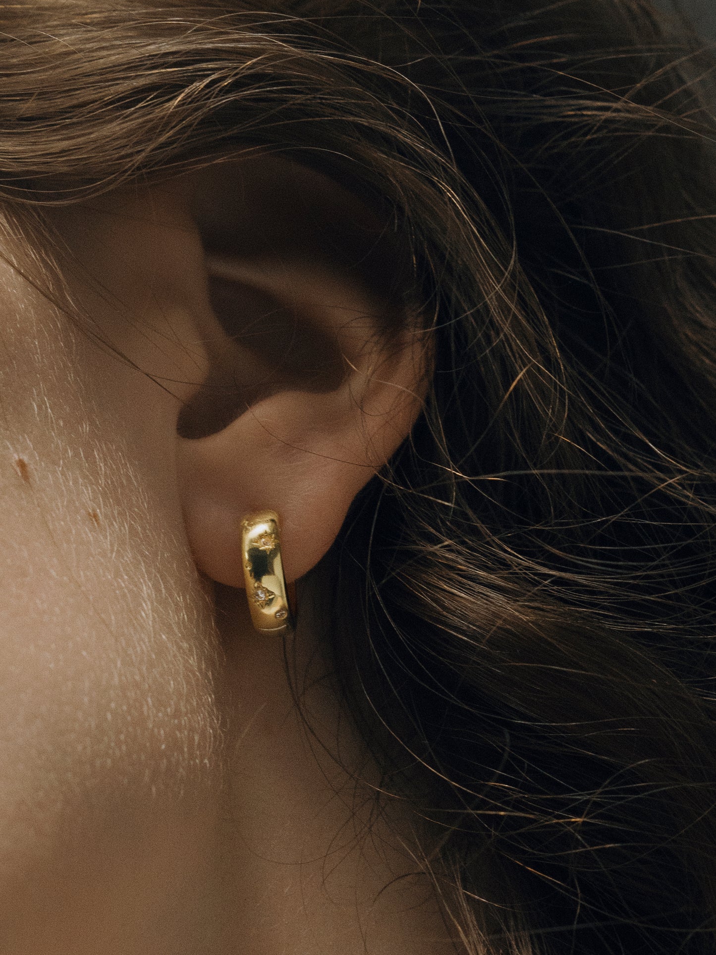 Stellar Radiance Gold & Silver Hoop Earrings
