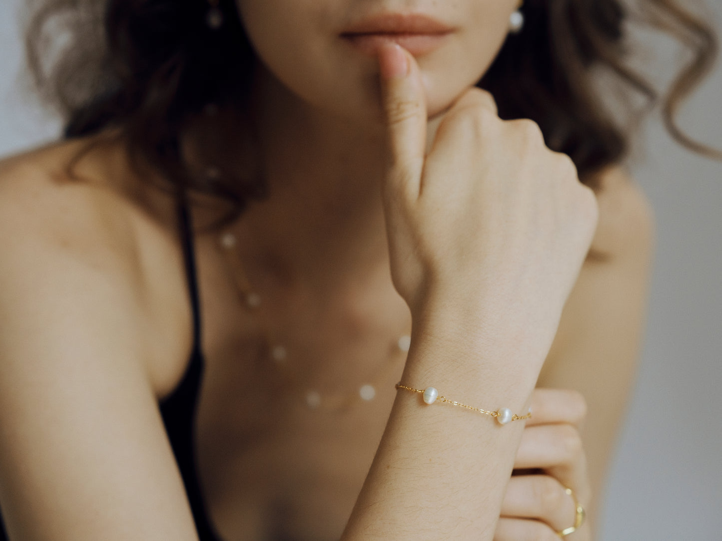 Golden Freshwater Pearl Bracelet
