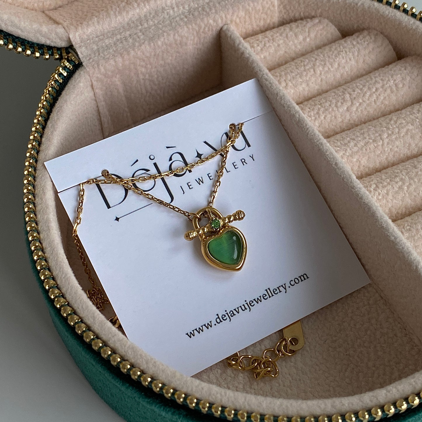 green necklace