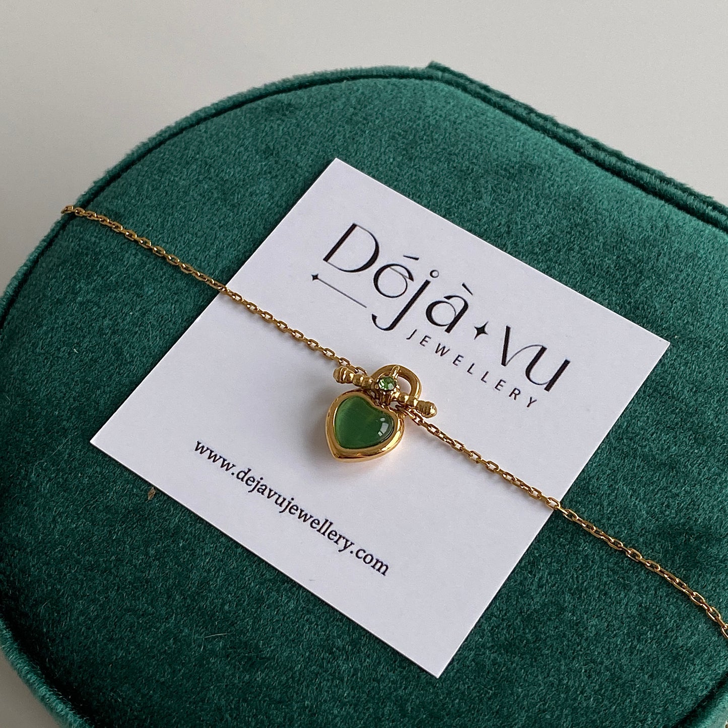 green stone pendant