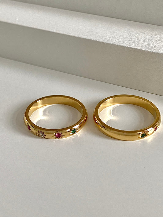 gold star ring