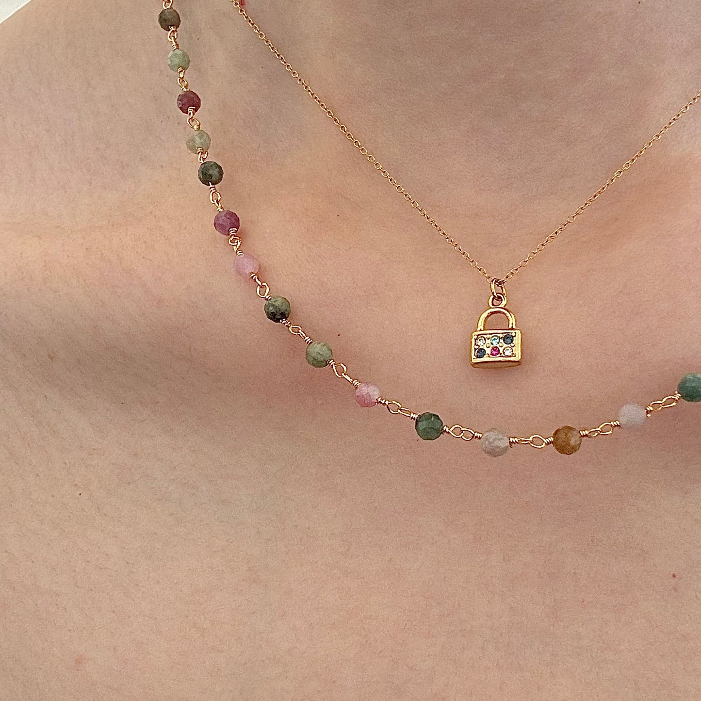 lock pendant necklace