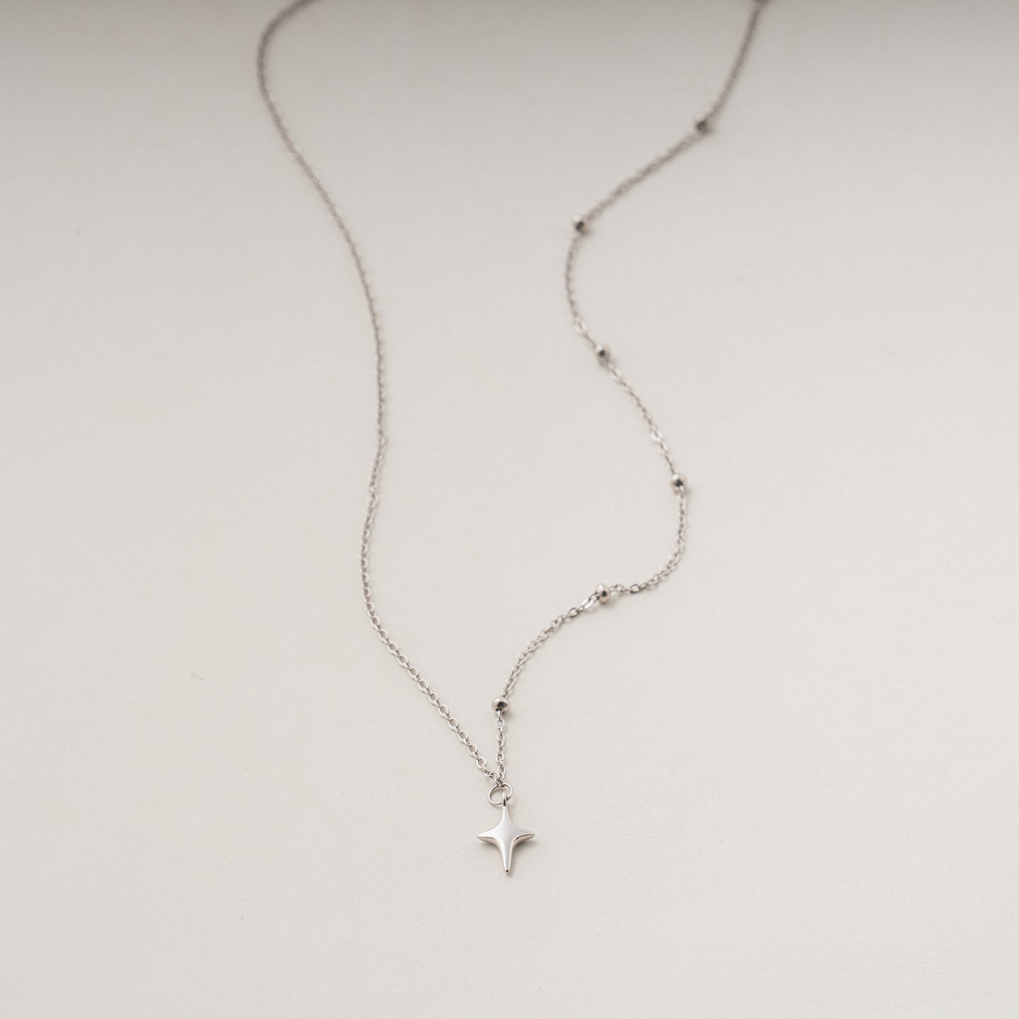 Stellar Fusion S925 Silver Star Pendant Necklace