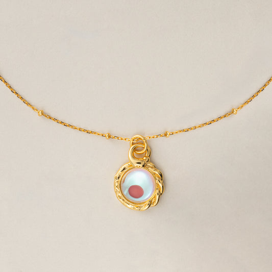 Lunar Elegance S925 Silver Moonstone Pendant Necklace