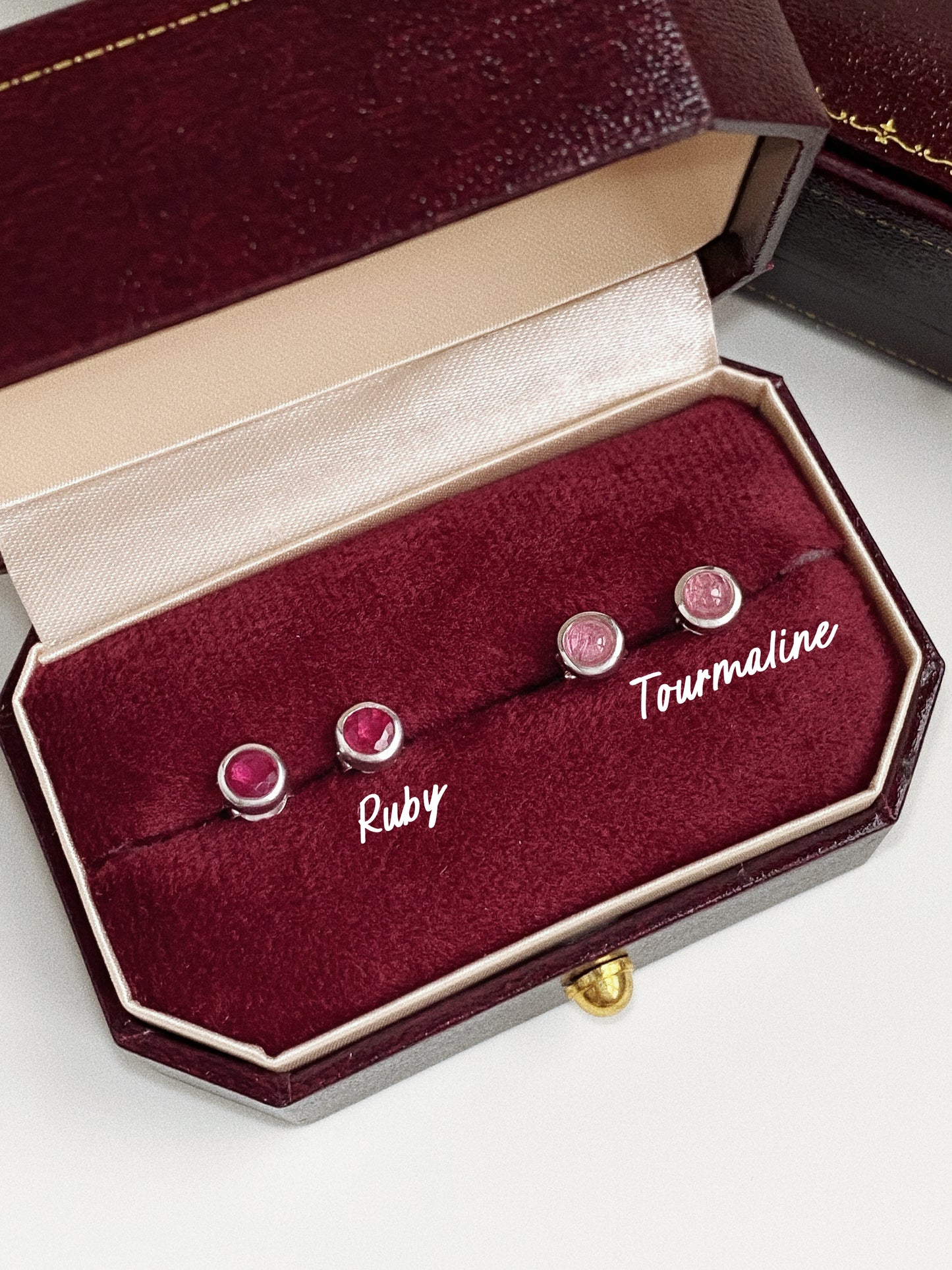 natural-ruby-vs-pink-tourmaline-stud-earrings-comparison