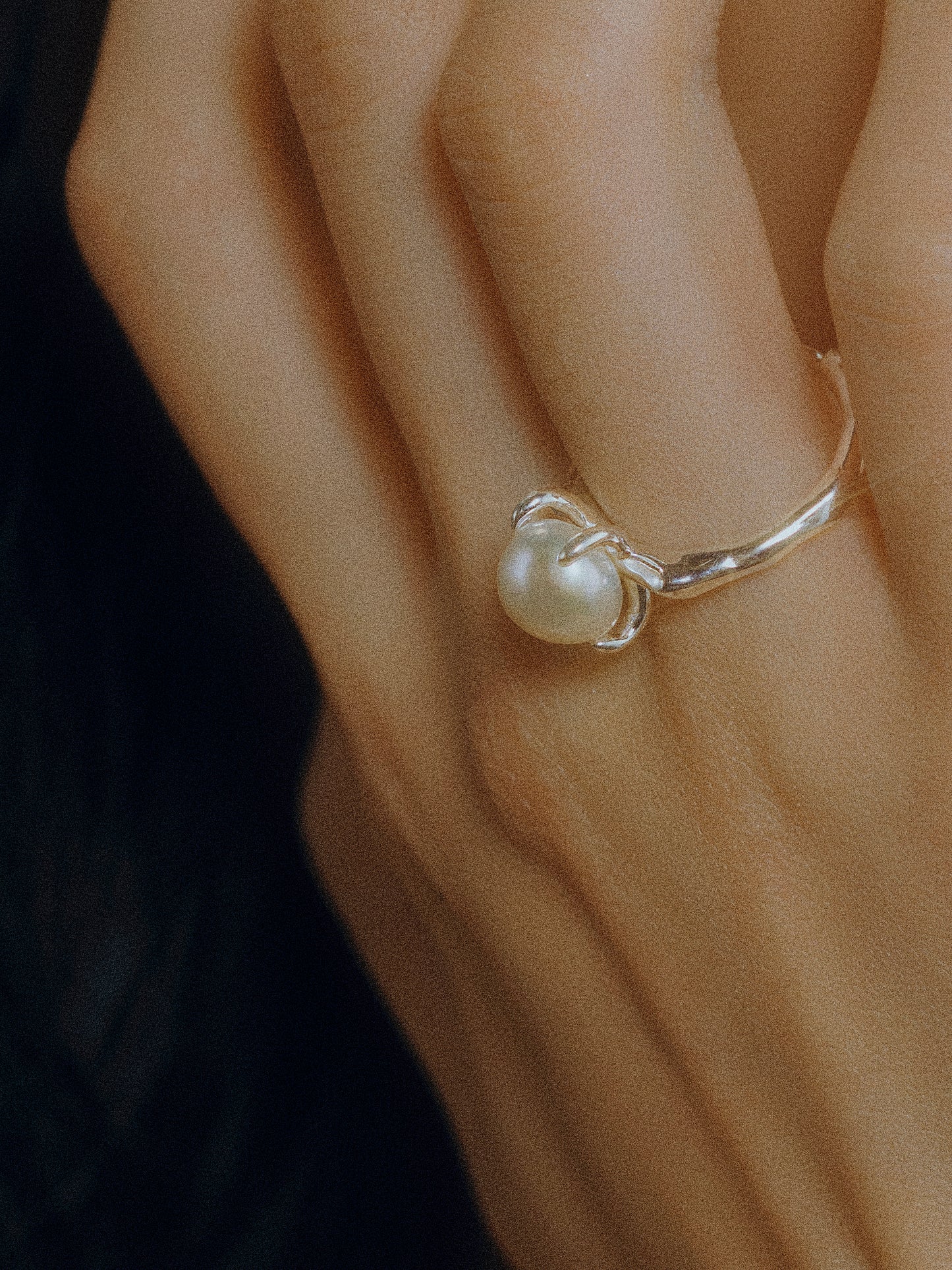 Baroque Beauty Sterling Silver Pearl Ring