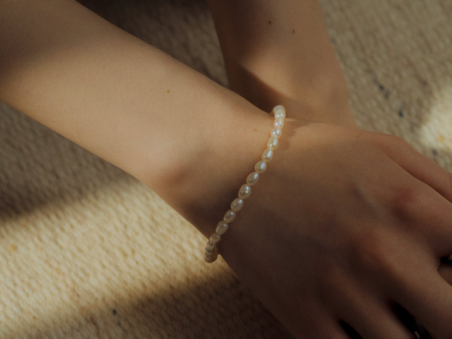 Lustrous Elegance S925 Silver Beaded Pearl Bracelet