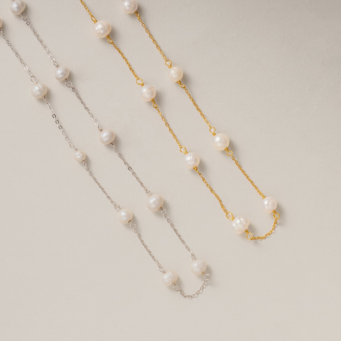 Golden Freshwater Pearl Necklace