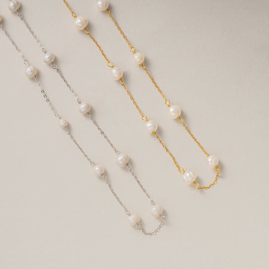 Golden Freshwater Pearl Necklace