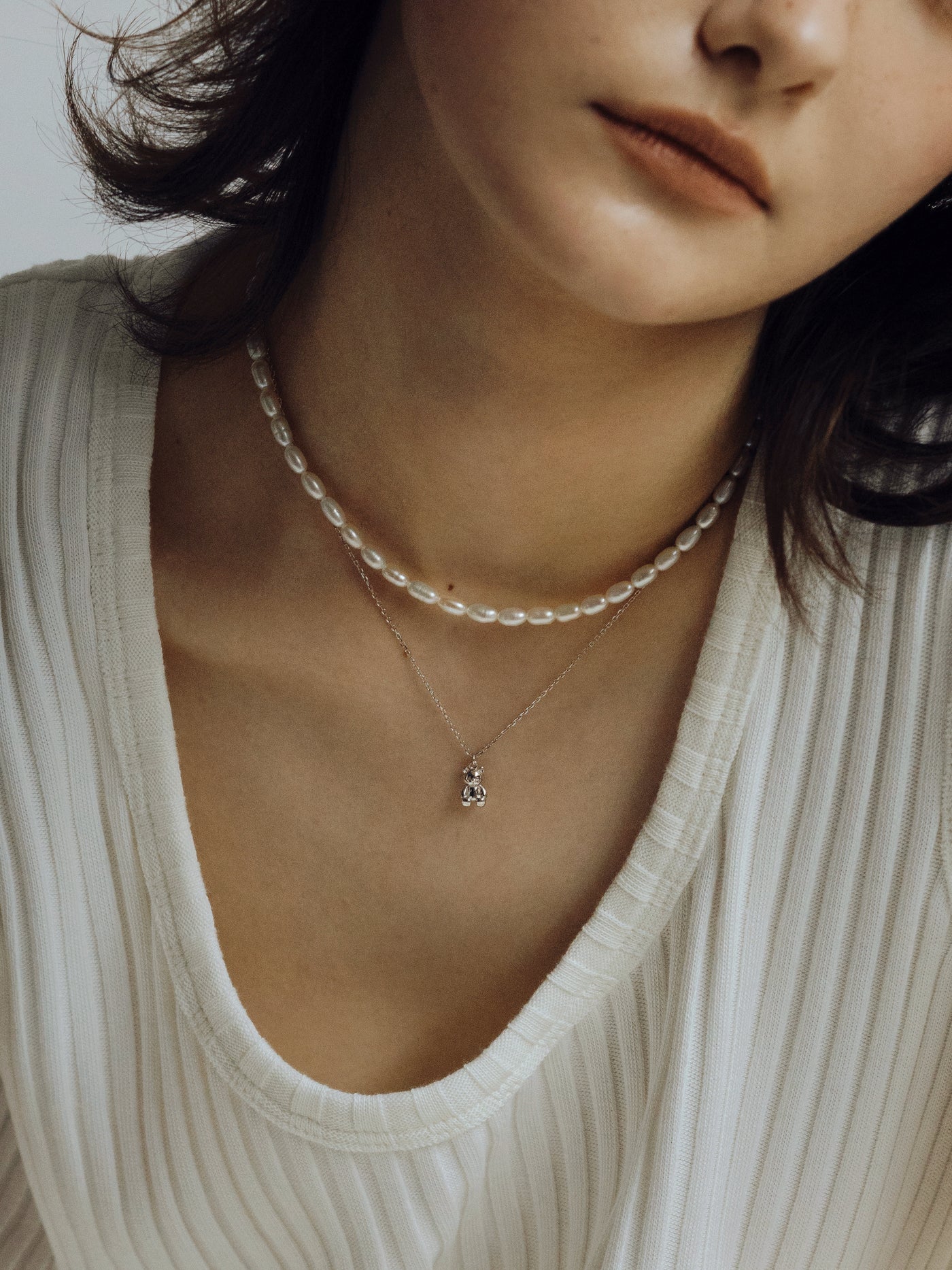 Classic Elegance S925 Silver Pearl Necklace