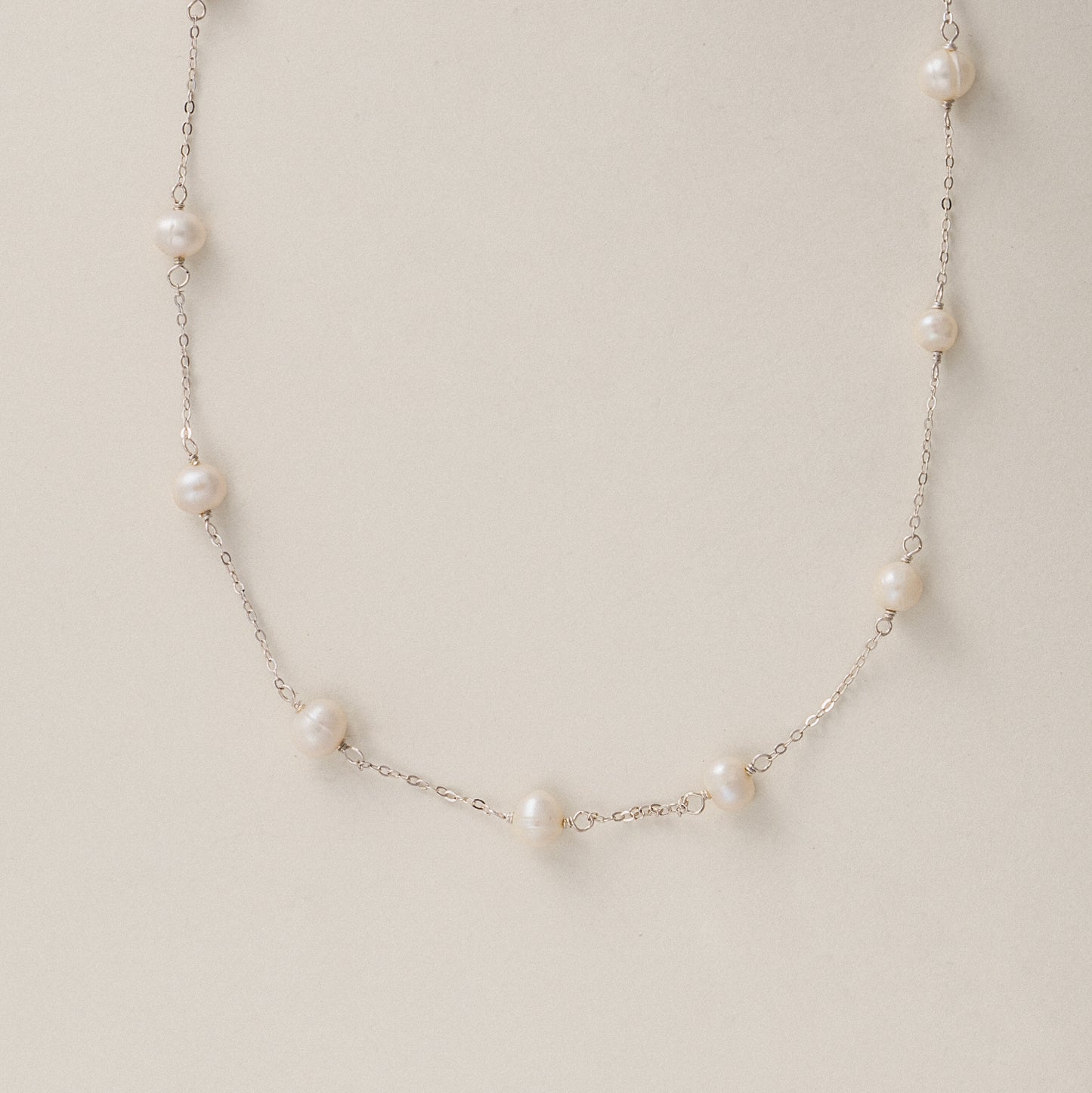 Golden Freshwater Pearl Necklace