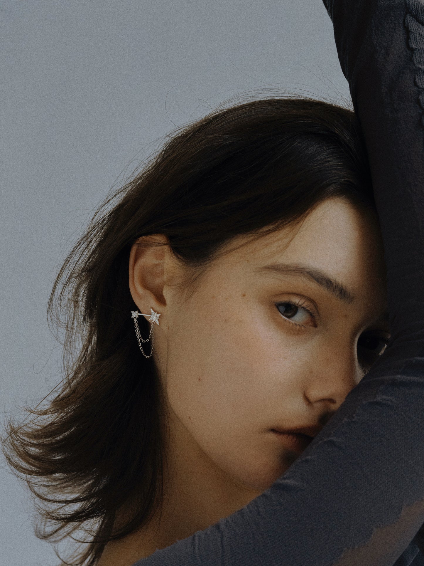Stellar Asymmetry S925 Silver Stud Earrings
