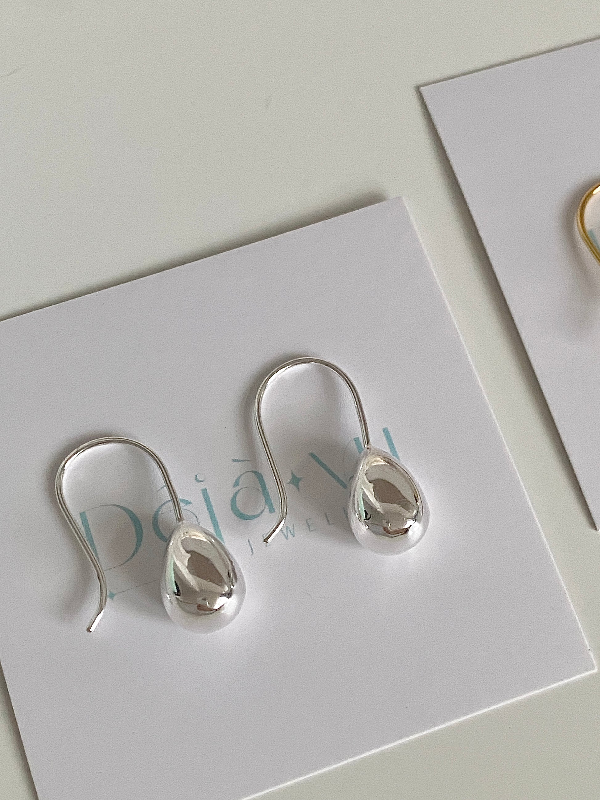 silver earrings