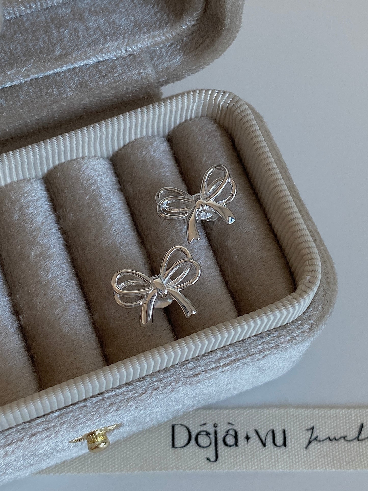 silver earrings