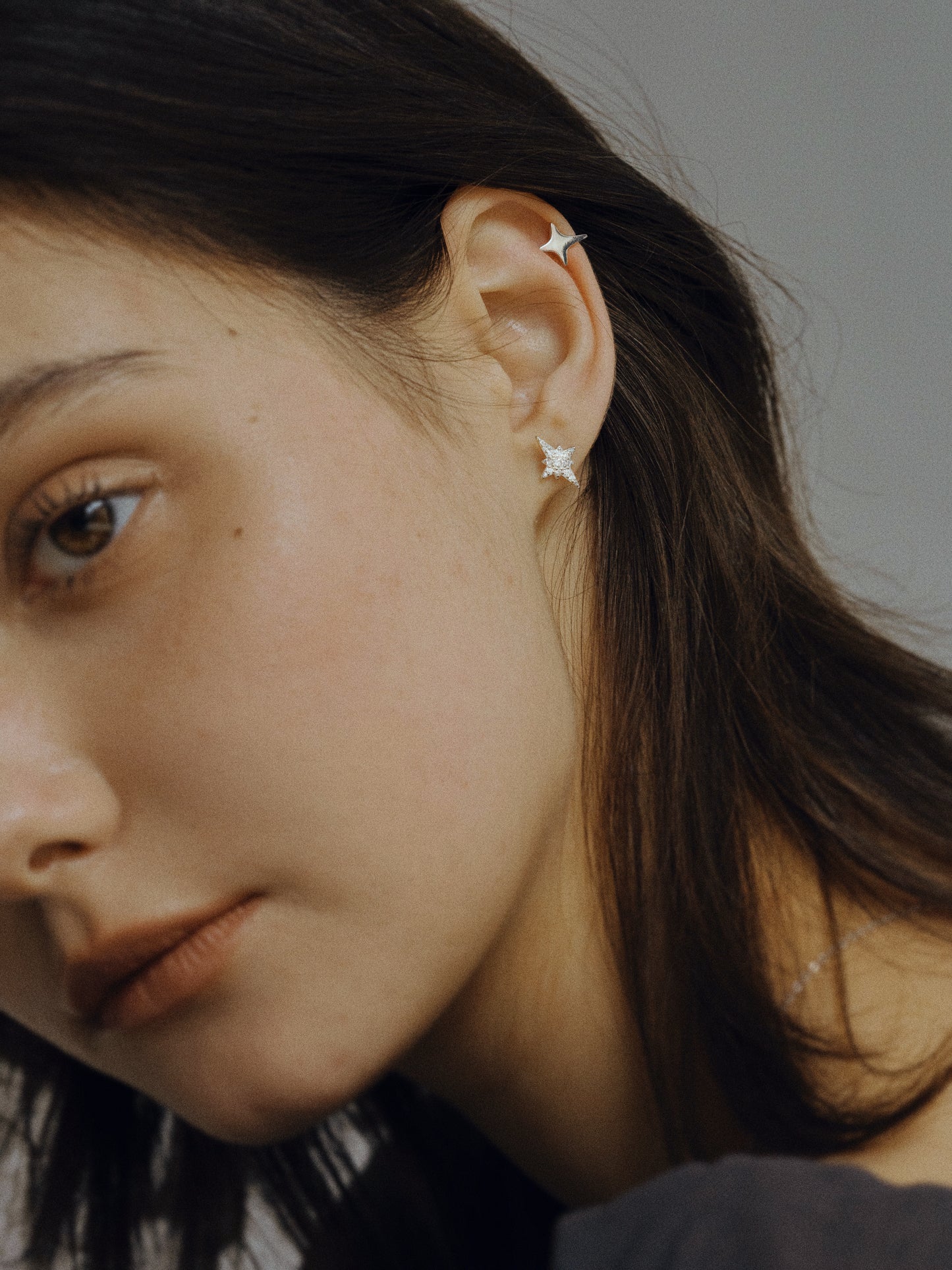 Dainty S925 Silver Starbeam Ear Cuff