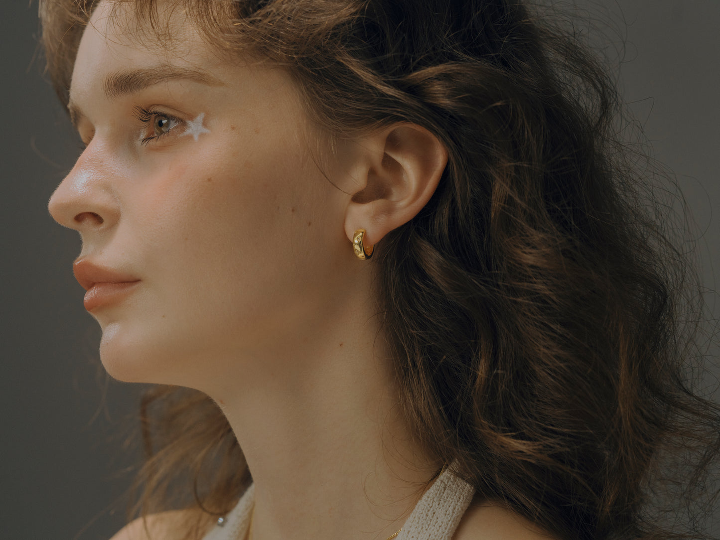 Stellar Radiance Gold & Silver Hoop Earrings