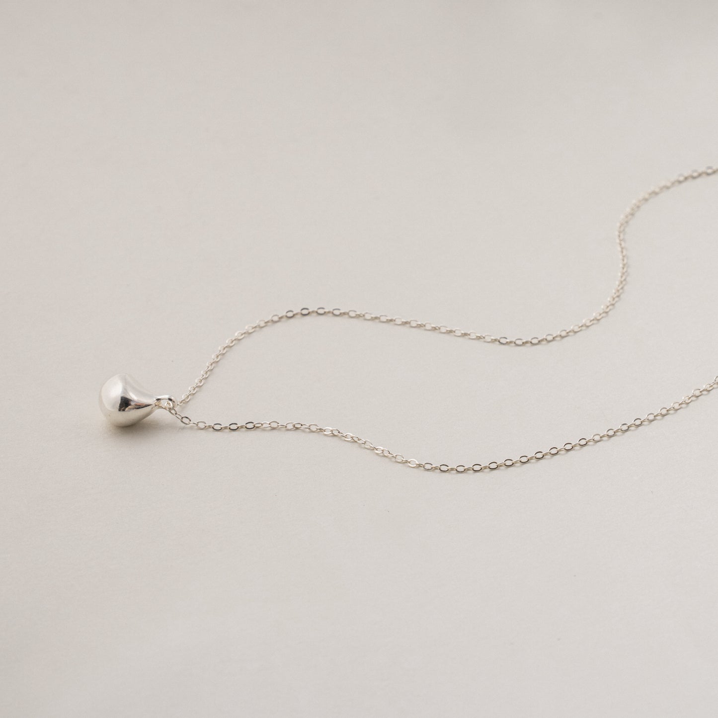 Gold & Silver Bean Pendant Waterproof Necklace