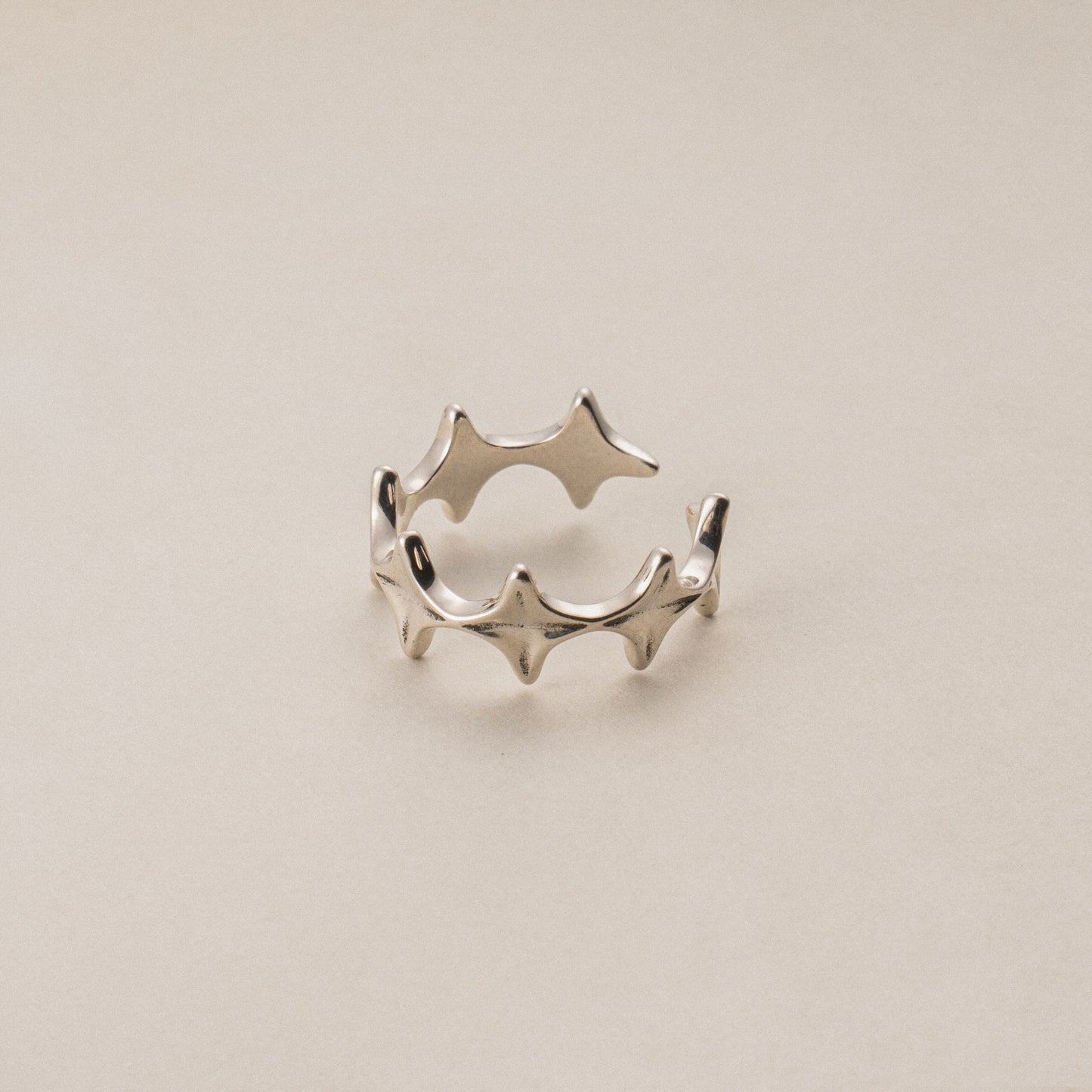 S925 Silver Vintage Starlight Cluster Ring