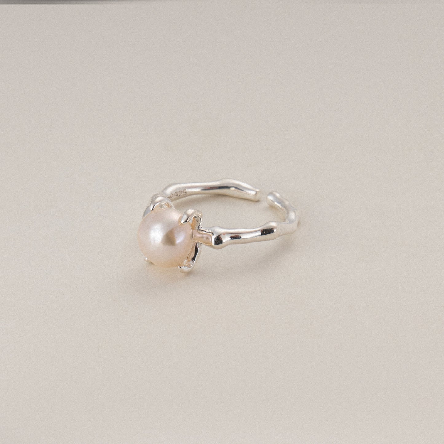 Baroque Beauty Sterling Silver Pearl Ring