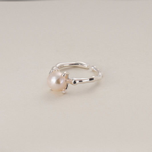 Baroque Beauty Sterling Silver Pearl Ring