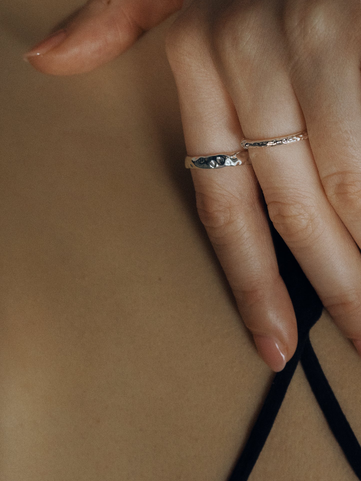 Lustrous Elegance 18K Gold & Silver Ring