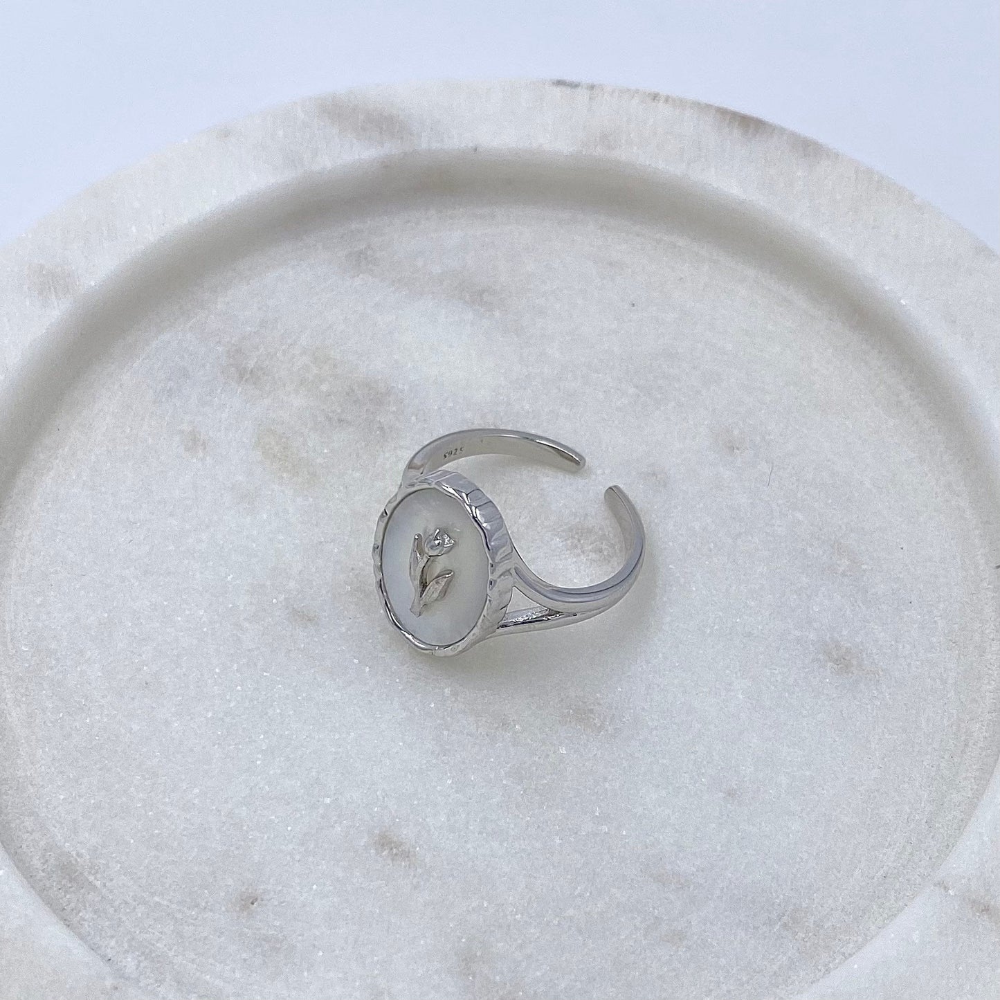 Eternal Blossom S925 Silver Tulip Ring