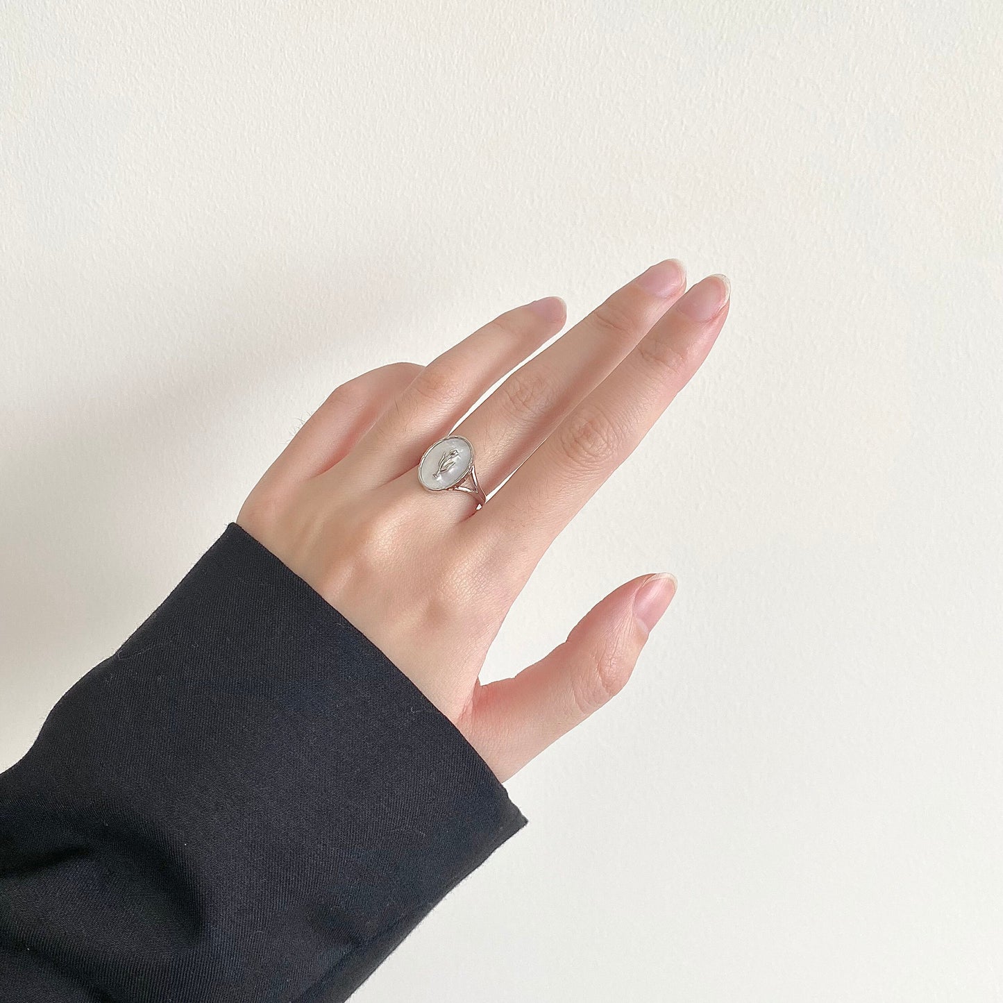 Eternal Blossom S925 Silver Tulip Ring