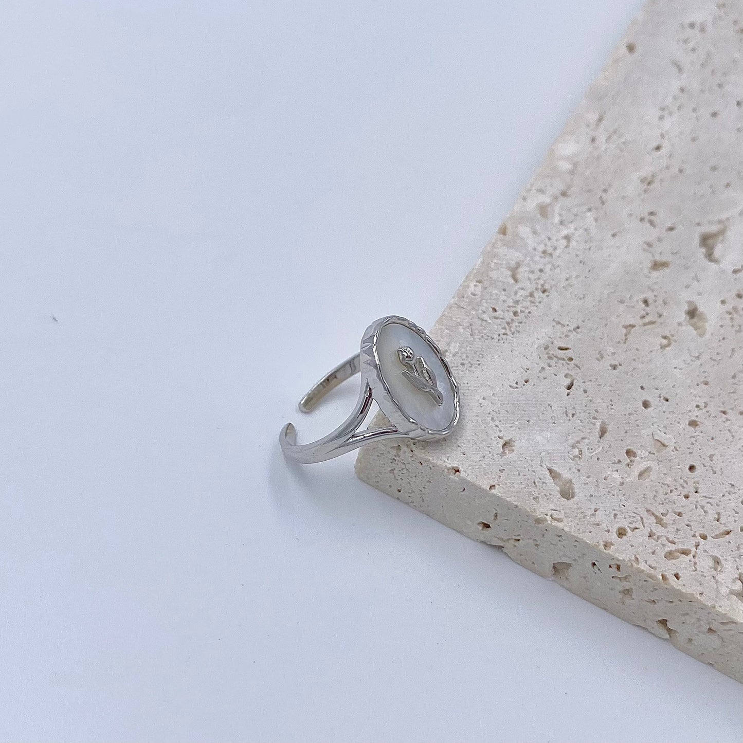 Eternal Blossom S925 Silver Tulip Ring