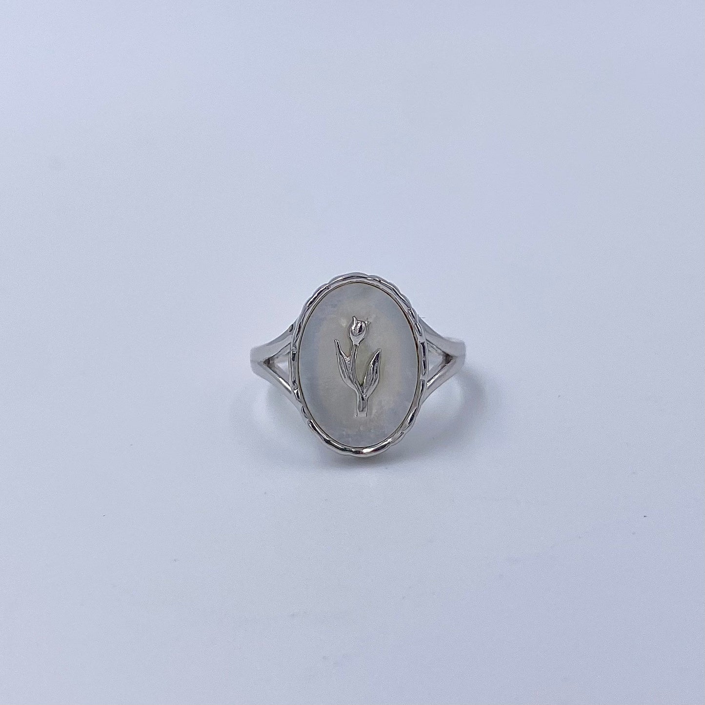 Eternal Blossom S925 Silver Tulip Ring