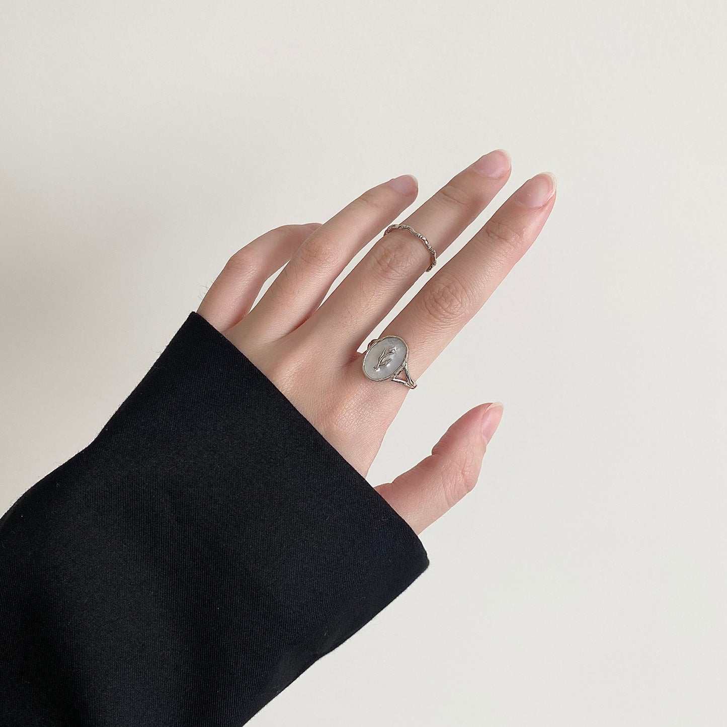 Eternal Blossom S925 Silver Tulip Ring