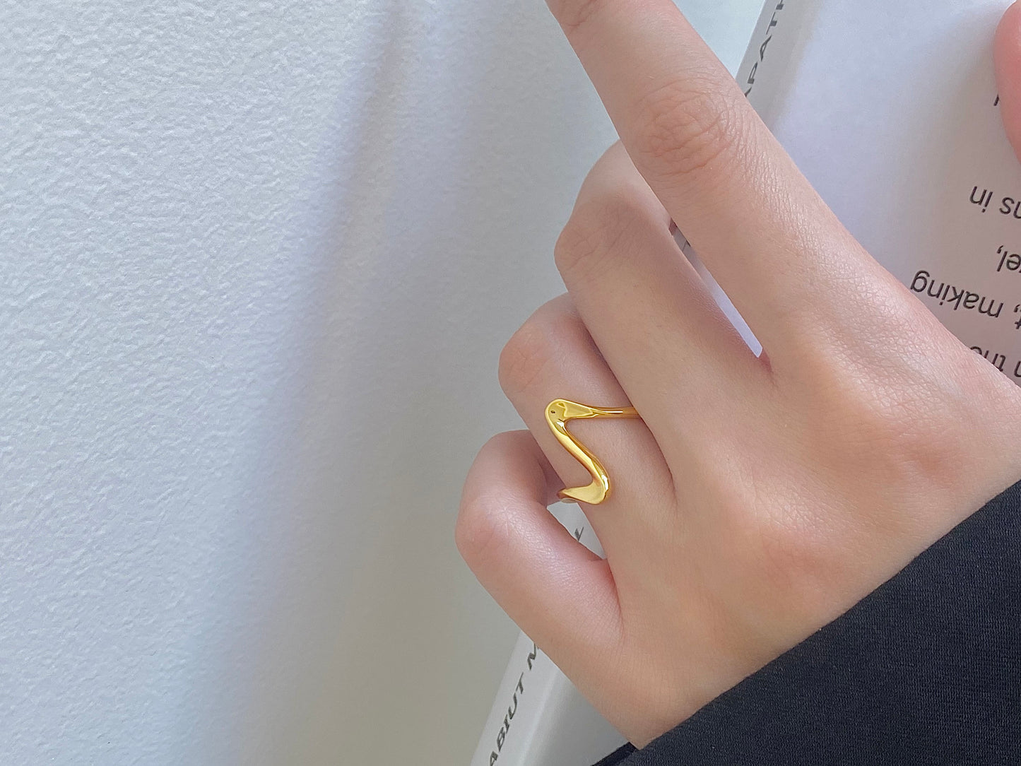 Rhythm of Life 18k Gold Plated S925 Silver Ring