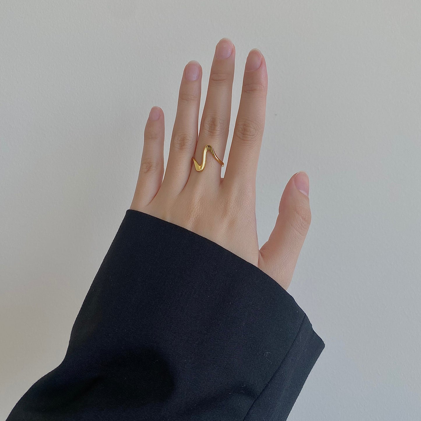 Rhythm of Life 18k Gold Plated S925 Silver Ring