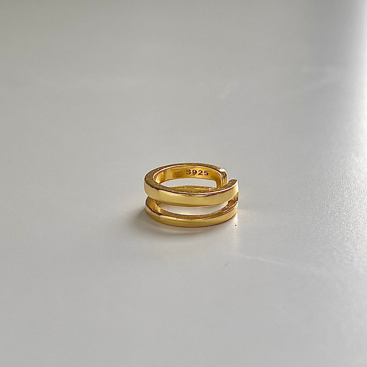 Golden Echoes S925 18k Gold-Plated Ear Cuff