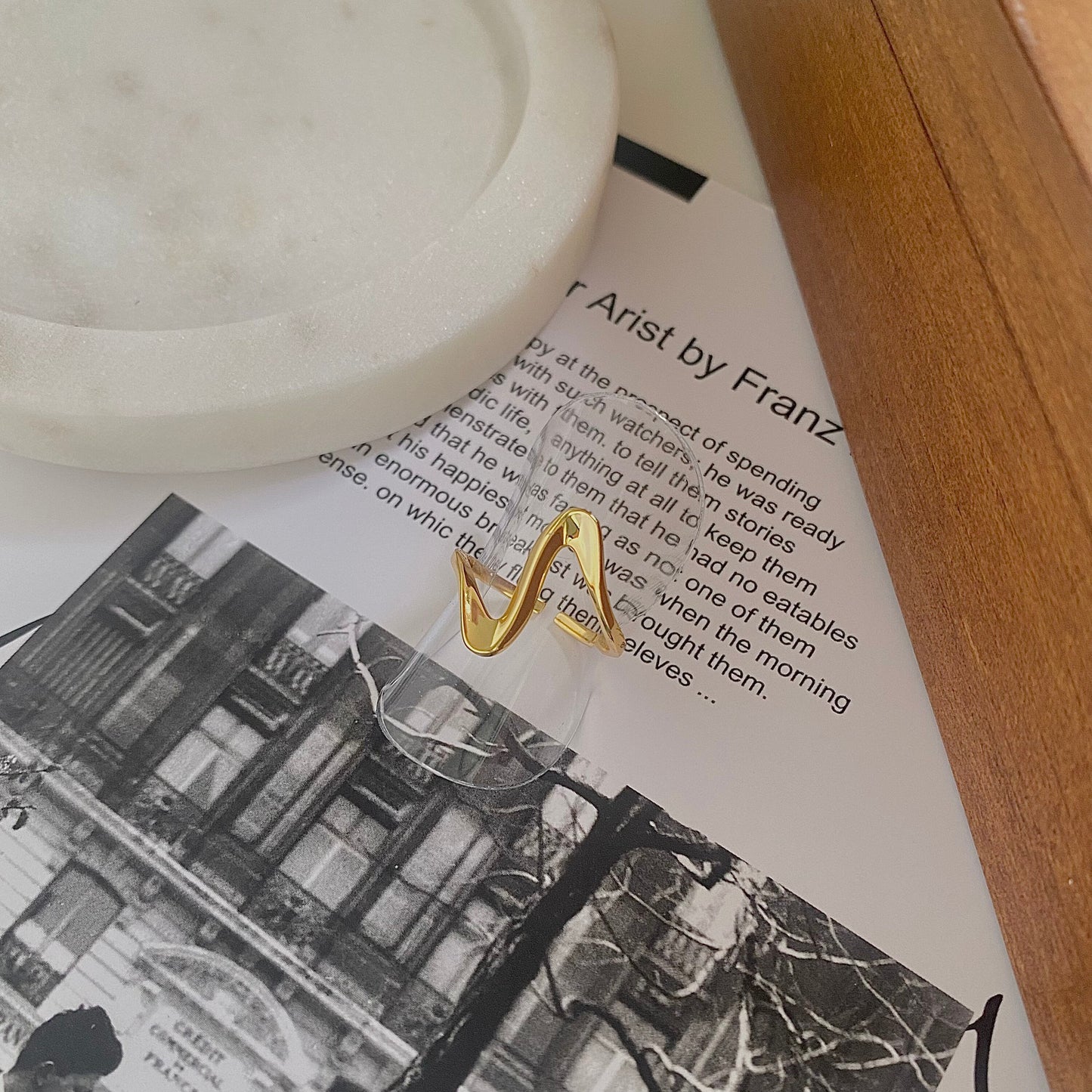 Rhythm of Life 18k Gold Plated S925 Silver Ring