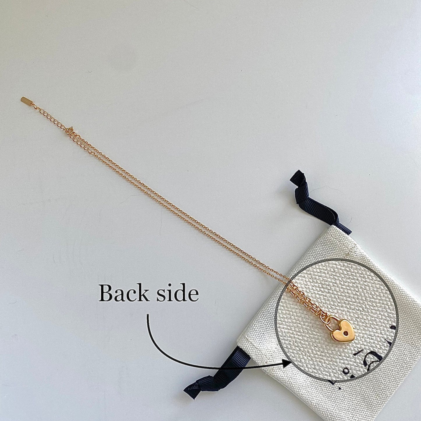 Golden Love Lock S925 Silver Heart Pendant Necklace