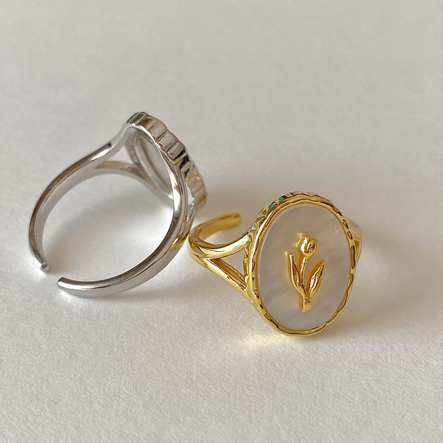 Eternal Blossom S925 Silver Tulip Ring