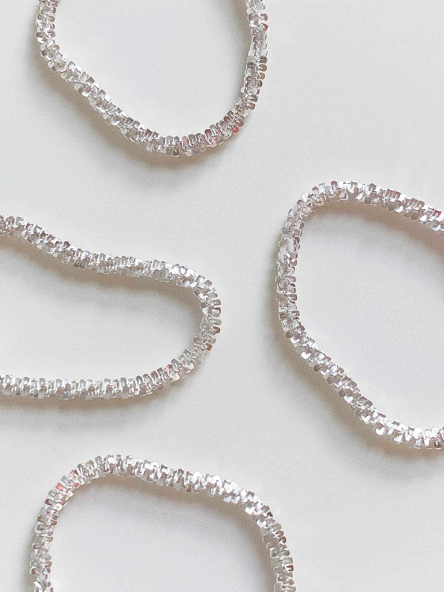 Shimmering Cascade S925 Silver Chain Ring