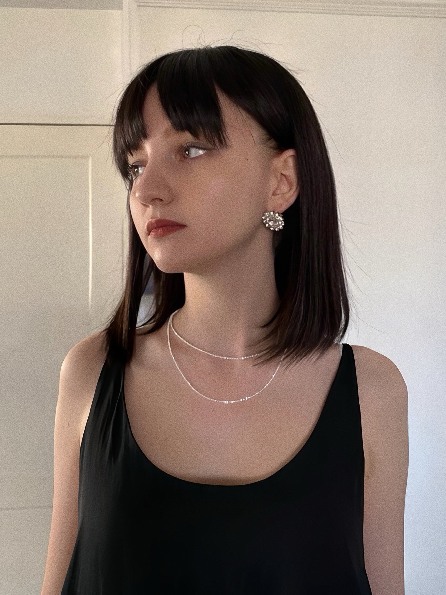 Lunar Luster S925 Silver Chain Necklace