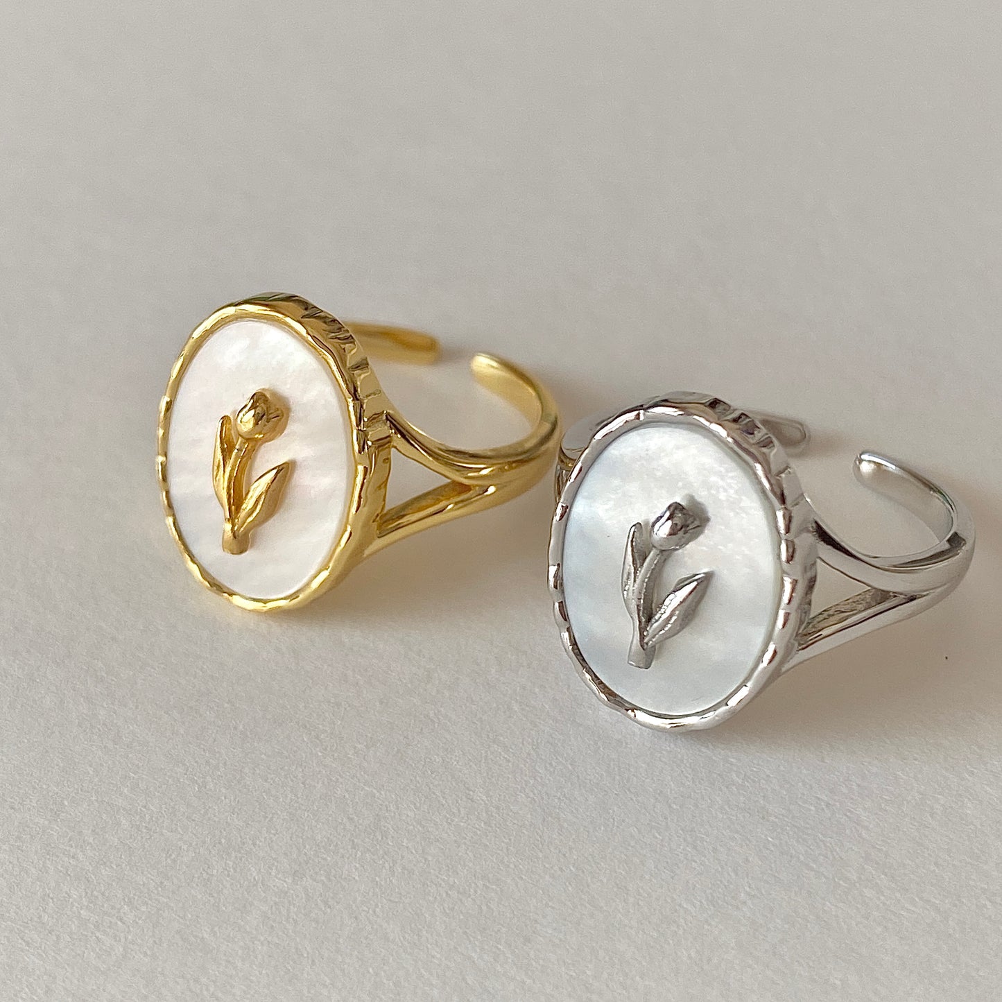 Eternal Blossom S925 Silver Tulip Ring