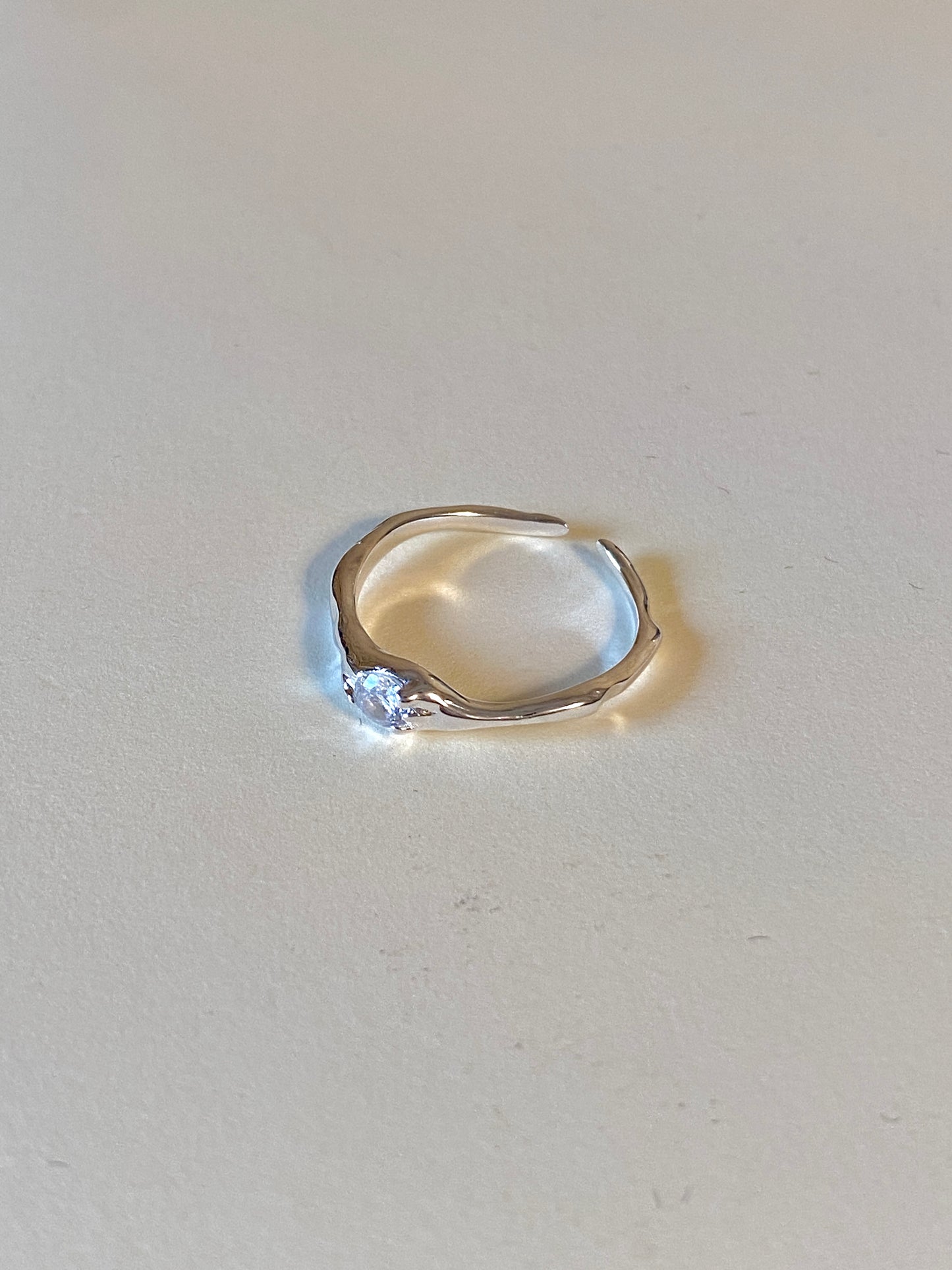 925 sterling silver solitaire ring