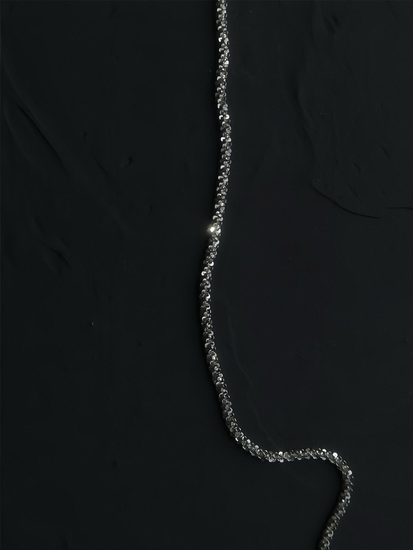Lunar Luster S925 Silver Chain Necklace